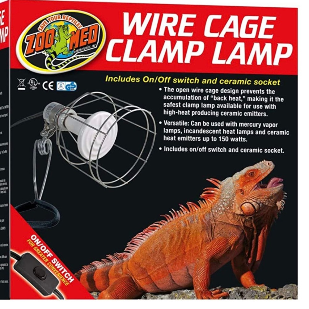 ZooMed wire cage clamp lamp